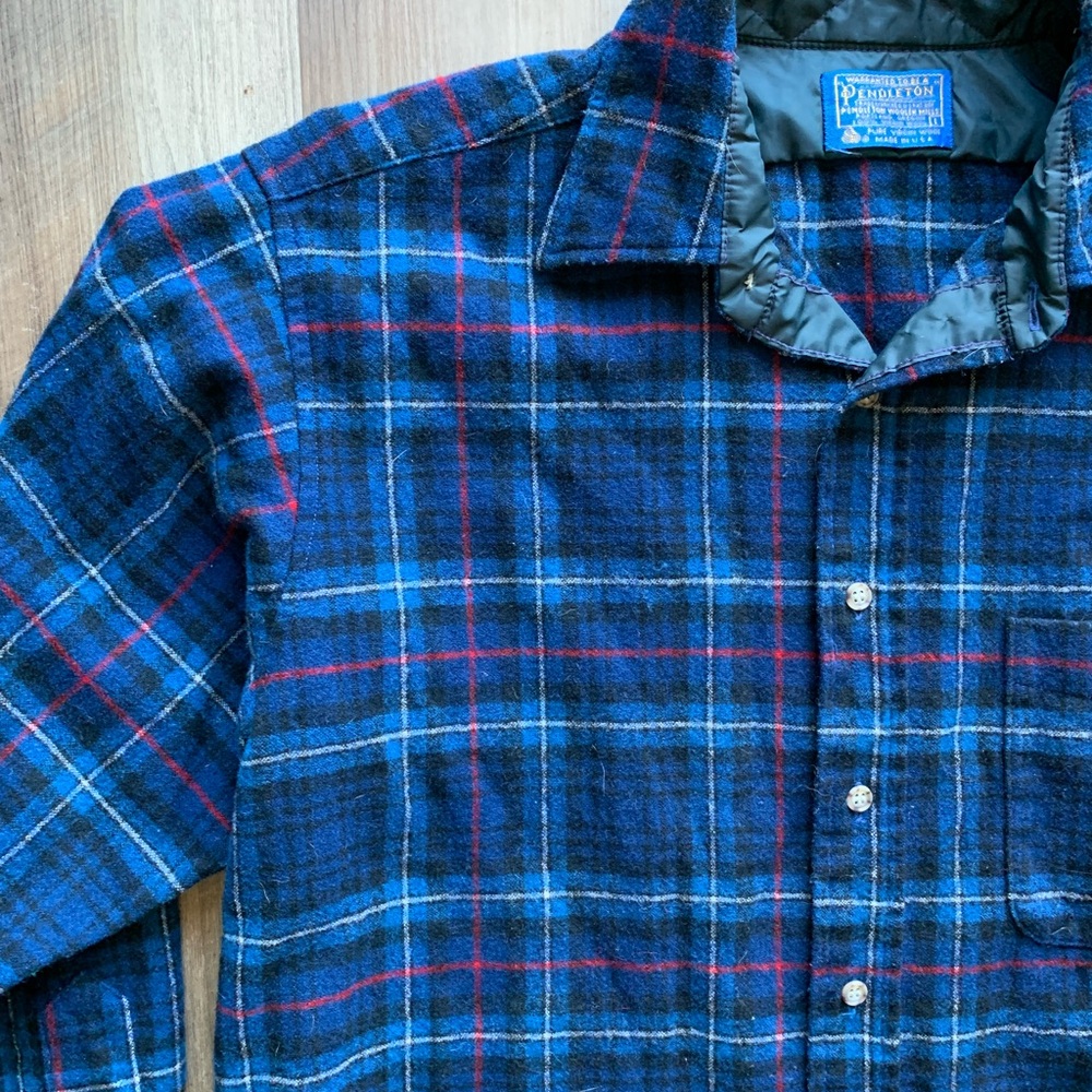 1980’s Pendleton Authentic Mackenzie Blue Tartan … - image 2